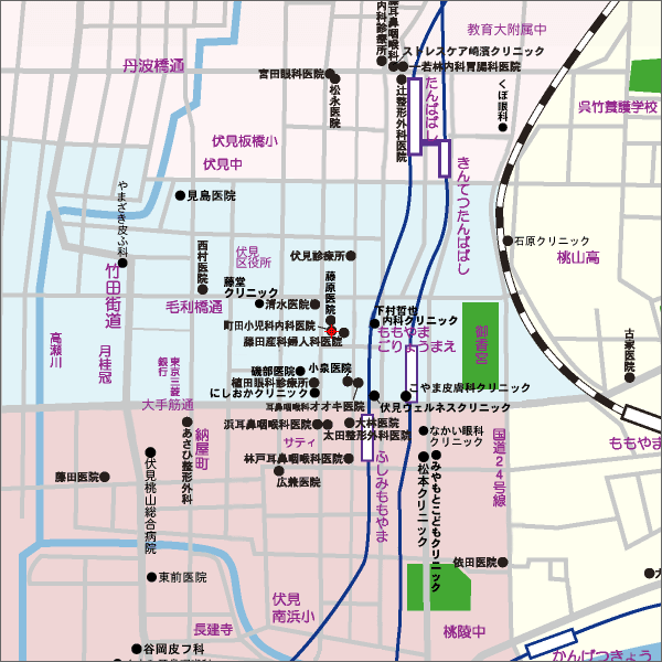 町田小児科・内科医院の地図