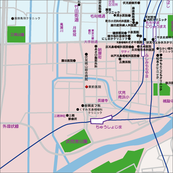 医療法人社団　東前医院の地図